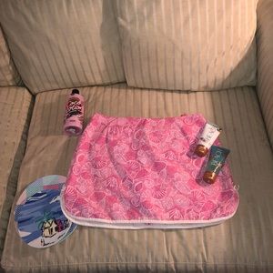 Lilly Pulitzer Pink Shell Vintage Skort RARE HTF🌴